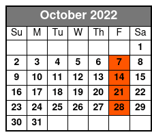 Branson Country USA Late Show October Schedule