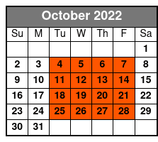 Down Home Country Show October Schedule
