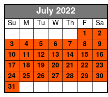 Amazing Pets July Schedule