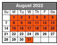 Grand Jubilee August Schedule