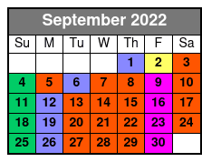 Grand Country Music Hall September Schedule