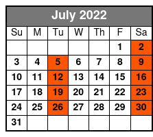 DOO WOP & MORE July Schedule