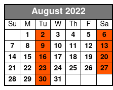 DOO WOP & MORE August Schedule
