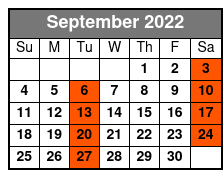 DOO WOP & MORE September Schedule