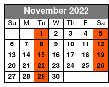 DOO WOP & MORE November Schedule