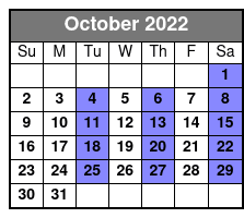 Patsy To Patsy October Schedule