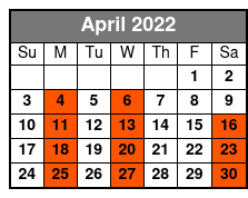 America's Top Country Hits April Schedule