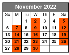 America's Top Country Hits November Schedule