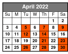 The Blackwoods April Schedule