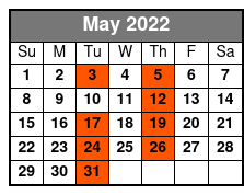 The Blackwoods May Schedule