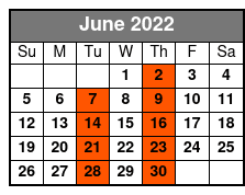 The Blackwoods June Schedule