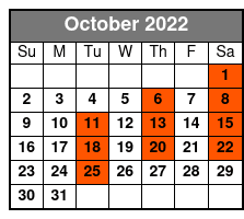 The Blackwoods October Schedule