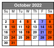 British Invasion October Schedule