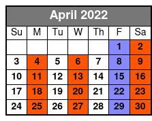 Awesome 80's April Schedule