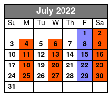 Awesome 80's July Schedule