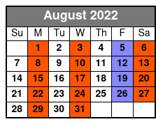 Awesome 80's August Schedule