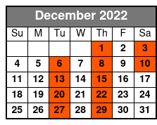The Blackwoods Christmas Show December Schedule