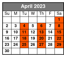 Who Dunnit Hoedown Dinner Show April Schedule