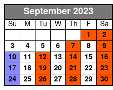 Who Dunnit Hoedown Dinner Show September Schedule