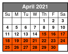 WonderWorks All Access Pass April Schedule