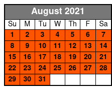 WonderWorks All Access Pass August Schedule