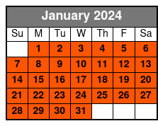 WonderWorks All Access Pass January Schedule