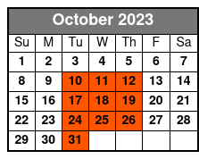 Phil Dalton Theater of Illusions October Schedule