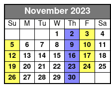 Phil Dalton Theater of Illusions November Schedule
