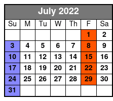 Trey Dees Dean Martin and Friends July Schedule