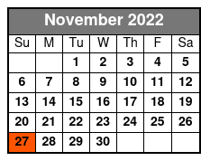 Trey Dees Dean Martin and Friends November Schedule