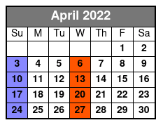 Best of Motown and More April Schedule