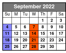 Best of Motown and More September Schedule