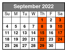 That Mentalist Guy September Schedule