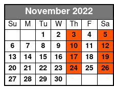 That Mentalist Guy November Schedule