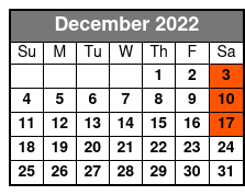 Morace Family Listen to the Music December Schedule