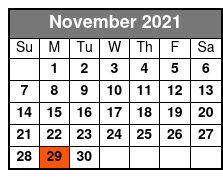 Dean Z The Ultimate Elvis November Schedule