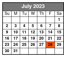 Dean Z The Ultimate Elvis July Schedule