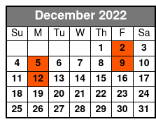 Dean Z Rockin' Christmas December Schedule