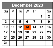 Dean Z Rockin' Christmas December Schedule