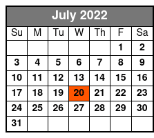 Dean Z The Ultimate Elvis July Schedule