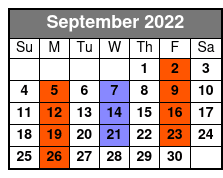 Dean Z The Ultimate Elvis September Schedule