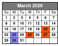 Dean Z The Ultimate Elvis March Schedule