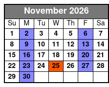 Dean Z The Ultimate Elvis November Schedule