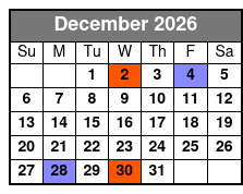 Dean Z The Ultimate Elvis December Schedule