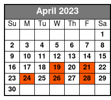 Shepherd's Chuckwagon Dinner Show April Schedule