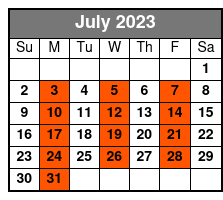 Shepherd's Chuckwagon Dinner Show July Schedule