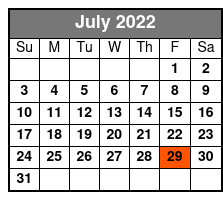 Back To the Bee Gees July Schedule