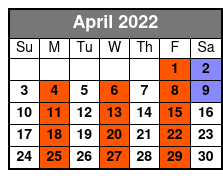 ReVibe Show Only April Schedule