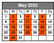 ReVibe Show Only May Schedule