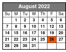 ReVibe Show Only August Schedule